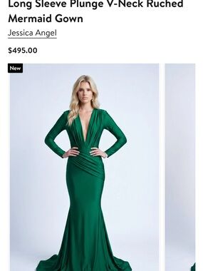 ♥️JESSICA ANGEL EMERALD GREEN GOWN